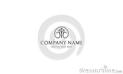 Mother tree vector logo image Vector Illustration