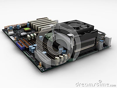 Motherboard Stock Photo