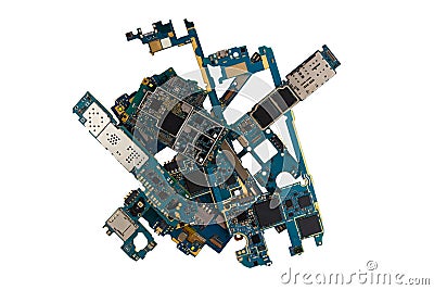 Motherboard for smartphone. Stock Photo
