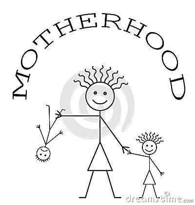 Motherhood Vector Illustration