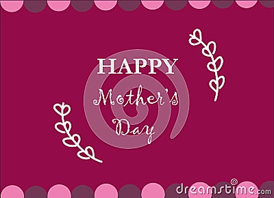 Happy mothers day design concept greeting card vector image Vector Illustration