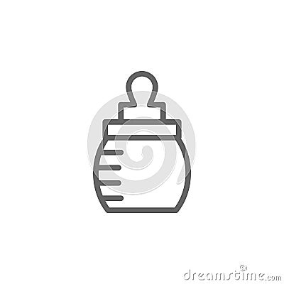 Mothers day feeding bottle outline icon. Element of mothers day illustration icon. Signs and symbols can be used for web, logo, Vector Illustration