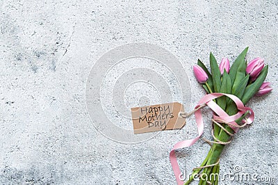 Mothers day gift flowers Stock Photo