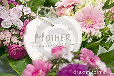 Mothers day heart Stock Photo