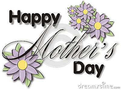 Mothers Day Title Block Stock Photo