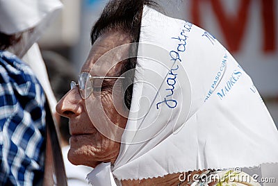 Mothers of the Plaza de Mayo Asociacion Madres de Plaza de Mayo Editorial Stock Photo