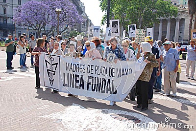 Mothers of the Plaza de Mayo Madres de Plaza de Mayo Editorial Stock Photo