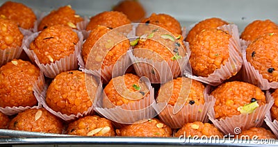 Motichoor ka Ladoo Stock Photo