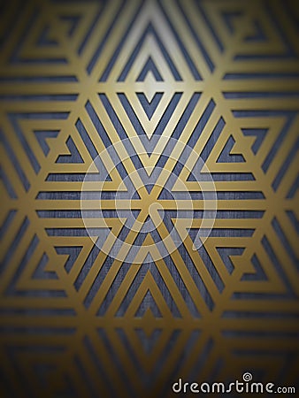 Motif symmetrical pattern on background texture, 3d rende Stock Photo