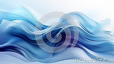 motion abstract,nice blue colors background, beautiful streams, AI generate Stock Photo