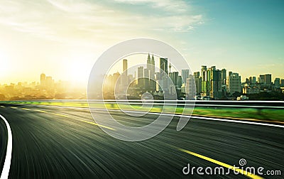 Motion blur with city background . Editorial Stock Photo