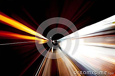 motion blur close up of a moving object with a slow shutter spe Stock Photo