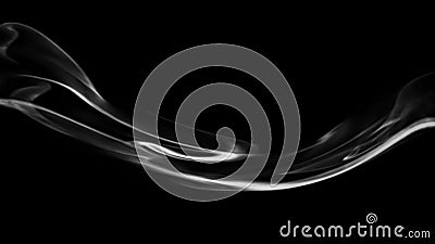 Motion blur fog wave. Mystical paranormal smoke. Darkness abstract isolated black background. Stock illustration Stock Photo