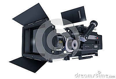 Motion Picture Camera Stock Photo