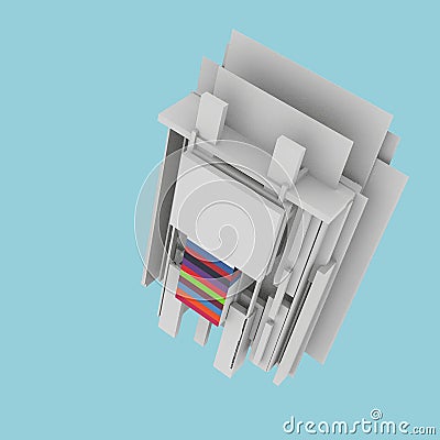 Motion sensor Cardboard is an a motion sensor entrance to a exciting user experience called 1 Studio Stock Photo