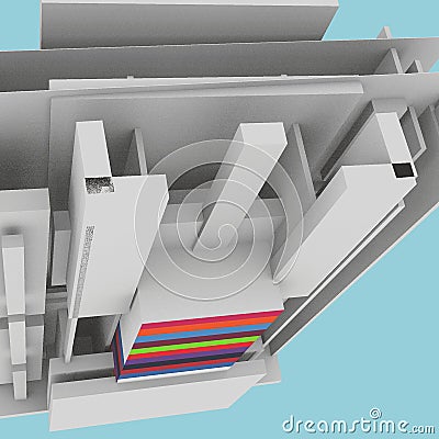 Motion sensor Cardboard is an a motion sensor entrance to a exciting user experience called 1 Studio Stock Photo