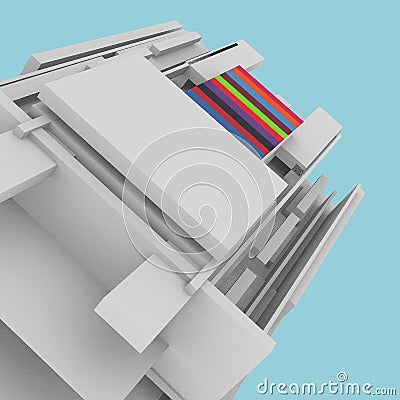 Motion sensor Cardboard is an a motion sensor entrance to a exciting user experience called 1 Studio Stock Photo