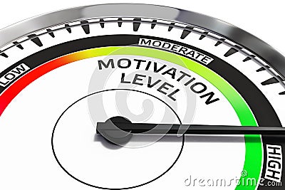 Motivation level concept Stock Photo