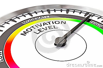 Motivation level concept Stock Photo