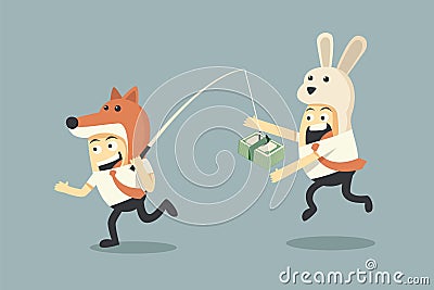 Motivation from money Vector Illustration