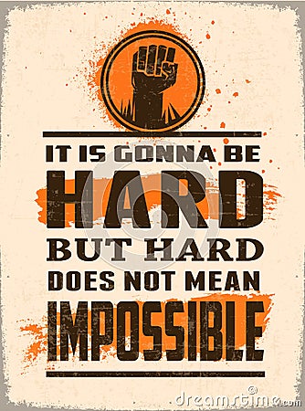 Motivation Poster for the Life Stock Photo