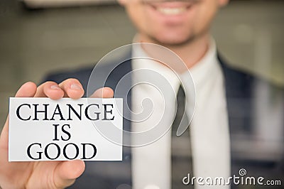 Motivational card Stock Photo