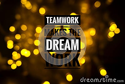 Teamwork Makes The Dream Work. Stock Photo