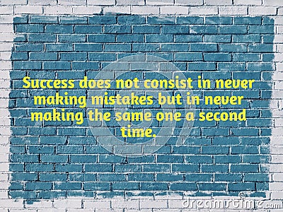 motivational quote for success abstract background Stock Photo