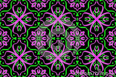 Motley multicolored fractal pattern with many elements. Seamless background Stock Photo