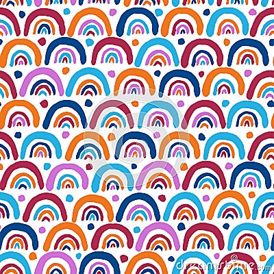 Motley seamless pattern Vector Illustration