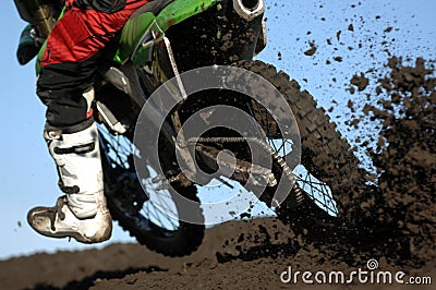 Moto mud 05 Stock Photo