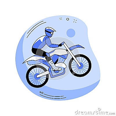 Motocross abstract concept vector illustration. Vector Illustration