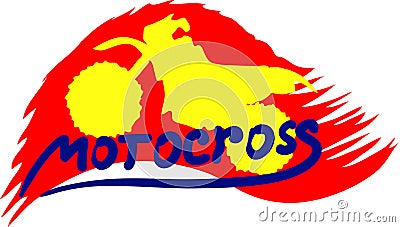 Motocross background Vector Illustration