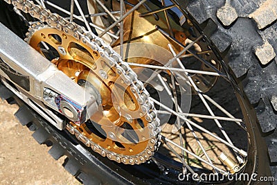 Motocross Bike - Details Stock Photo