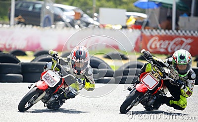 Motocross children bikers Editorial Stock Photo