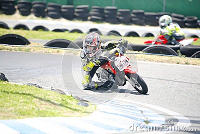 Motocross children bikers Editorial Stock Photo