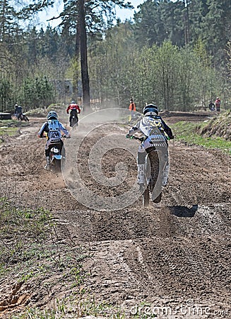 Motocross compertitions. Editorial Stock Photo