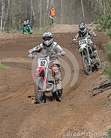 Motocross compertitions. Editorial Stock Photo