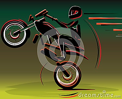 Motocross drivers silhouette. Motorbike motorcycle. Motorcycle racer sport. Vector Illustration