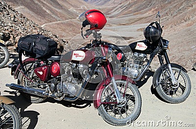 Motocycles brand Royal Enfield Editorial Stock Photo