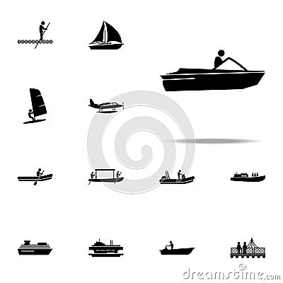 motor, boat, speed icon. water transportation icons universal set for web and mobile Stock Photo