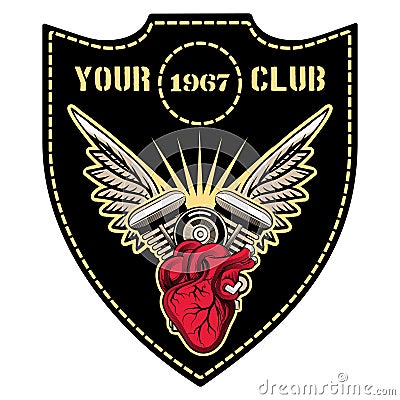 Motor club emblem Vector Illustration