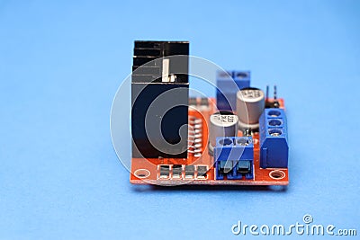 Motor driver or stepper motor controller board used in interface between motor and control circuits used to make electronic Stock Photo