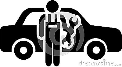 Motor mechanic icon Vector Illustration