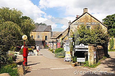 Motor Museum, Bourton on the Water. Editorial Stock Photo