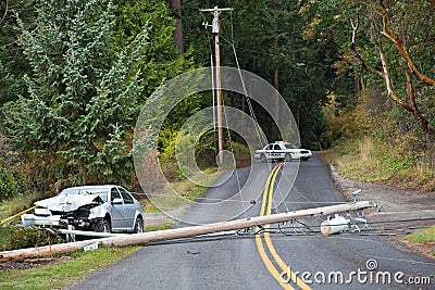 Motor Vehicle Accident Stock Photo