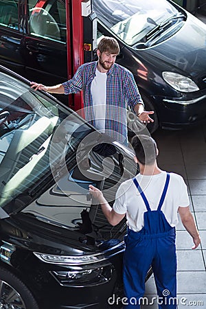 Motor vehicle service Stock Photo