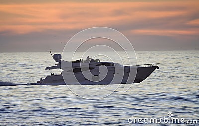 Motor yacht Stock Photo