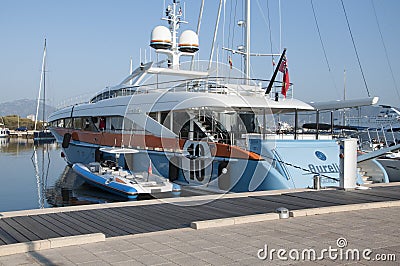 Motor Yacht Aurelia Editorial Stock Photo