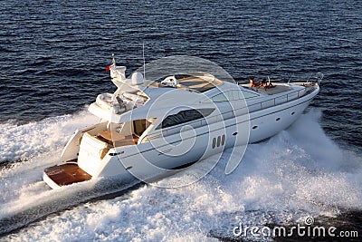 Motor yacht Stock Photo